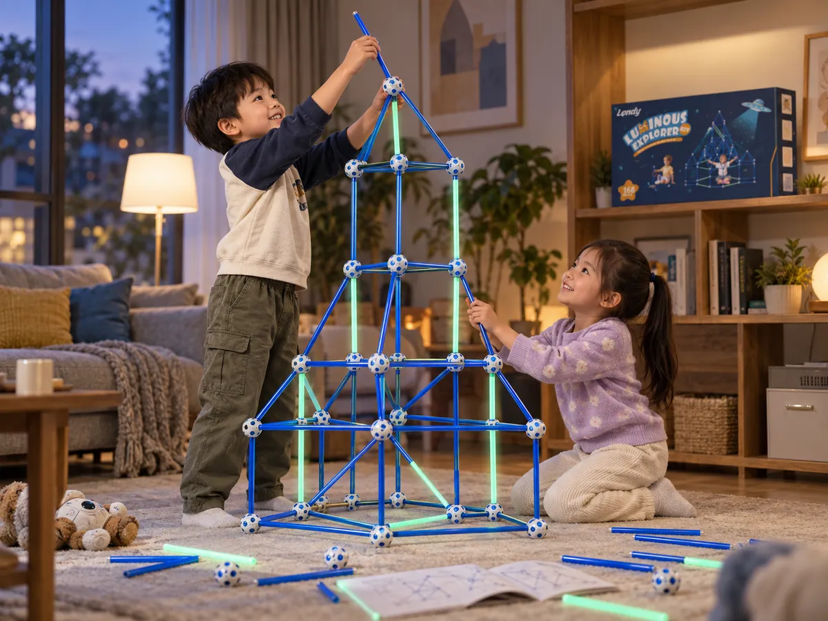 LONDY Luminous Explorer 168-Piece Glow Fort Building Kit Released