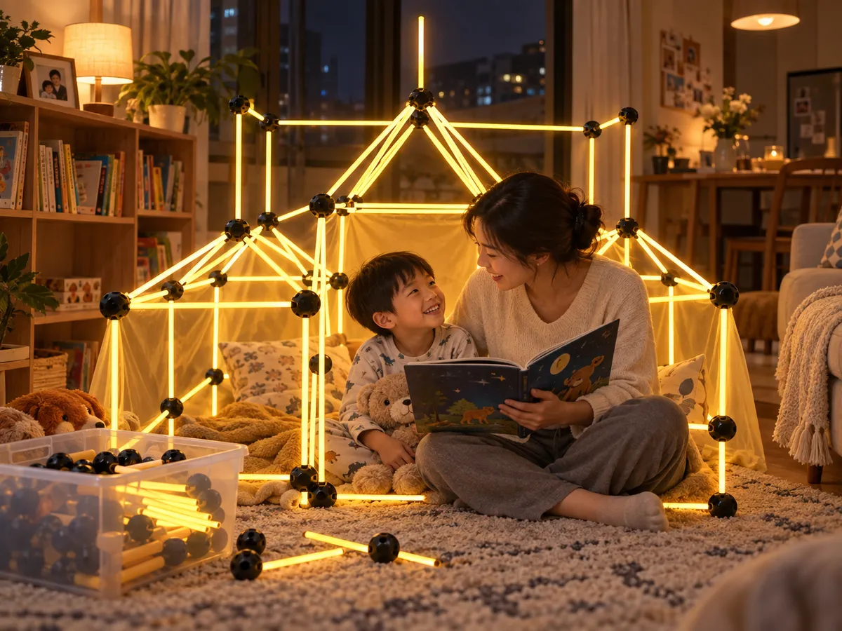 亲子堡垒夜:让拼搭套装拥有反复使用价值