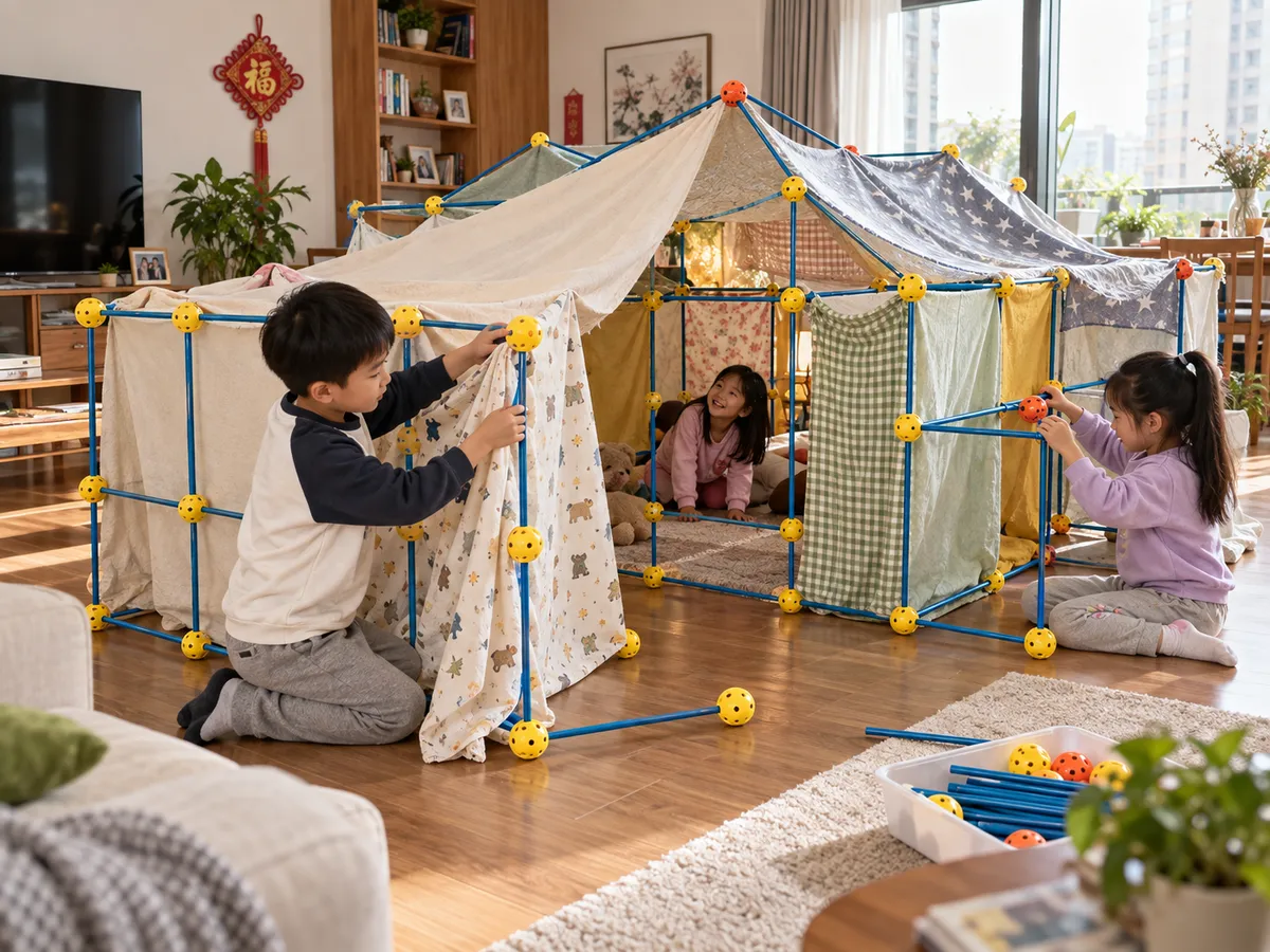 Room-Sized Construction Play: How Fort Kits Extend Block Play