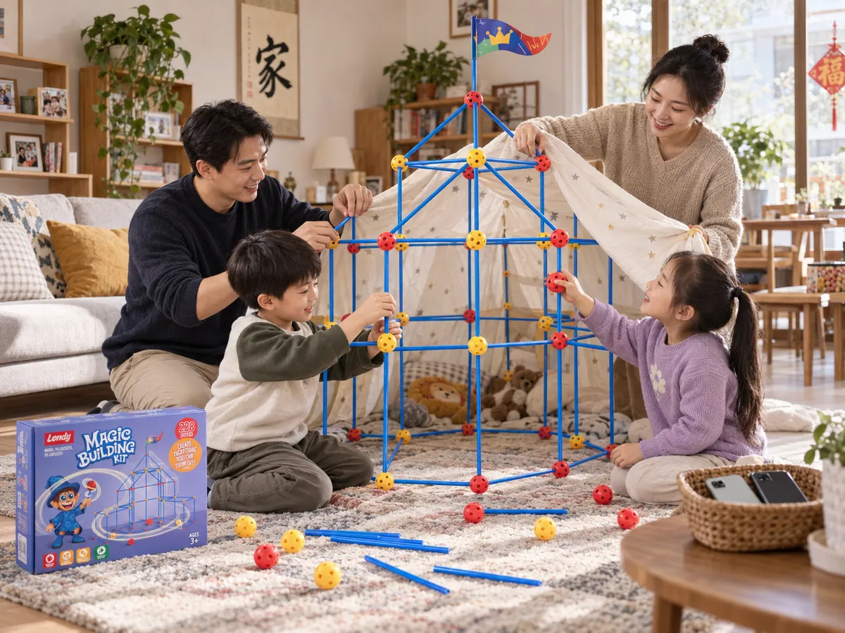 现代家庭的屏幕外拼搭时间:从一套堡垒玩具开始