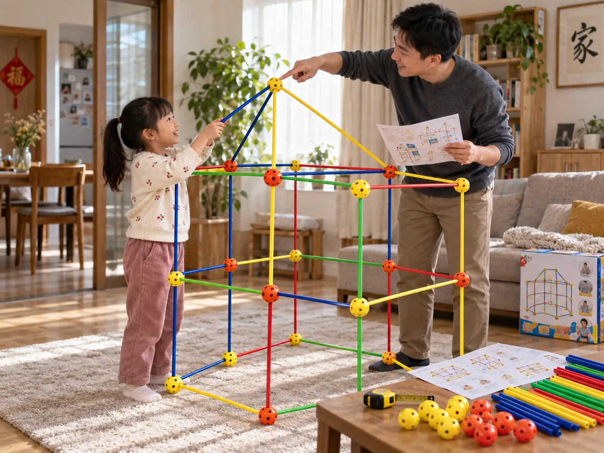 Spatial Language In Fort Building Instructions Helps Families Build Better