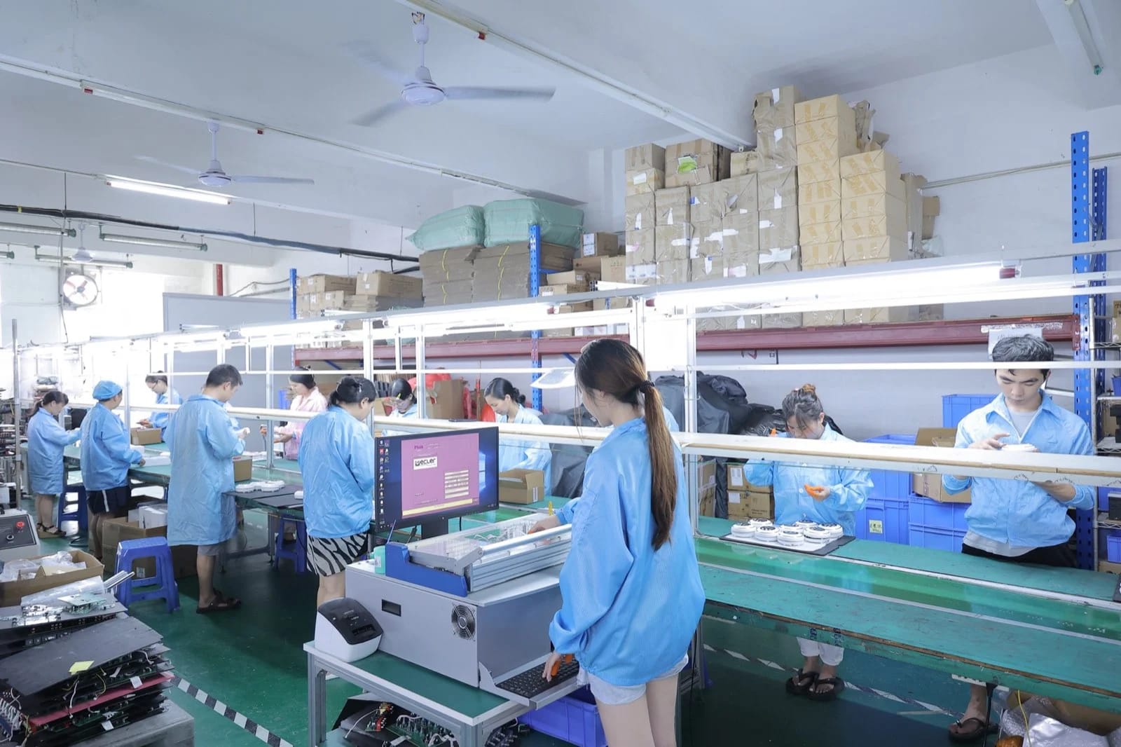 Workshop aisle and turnover