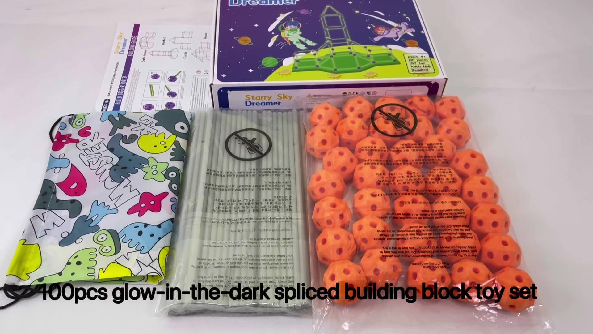 Large DIY Glow Castle Building Set