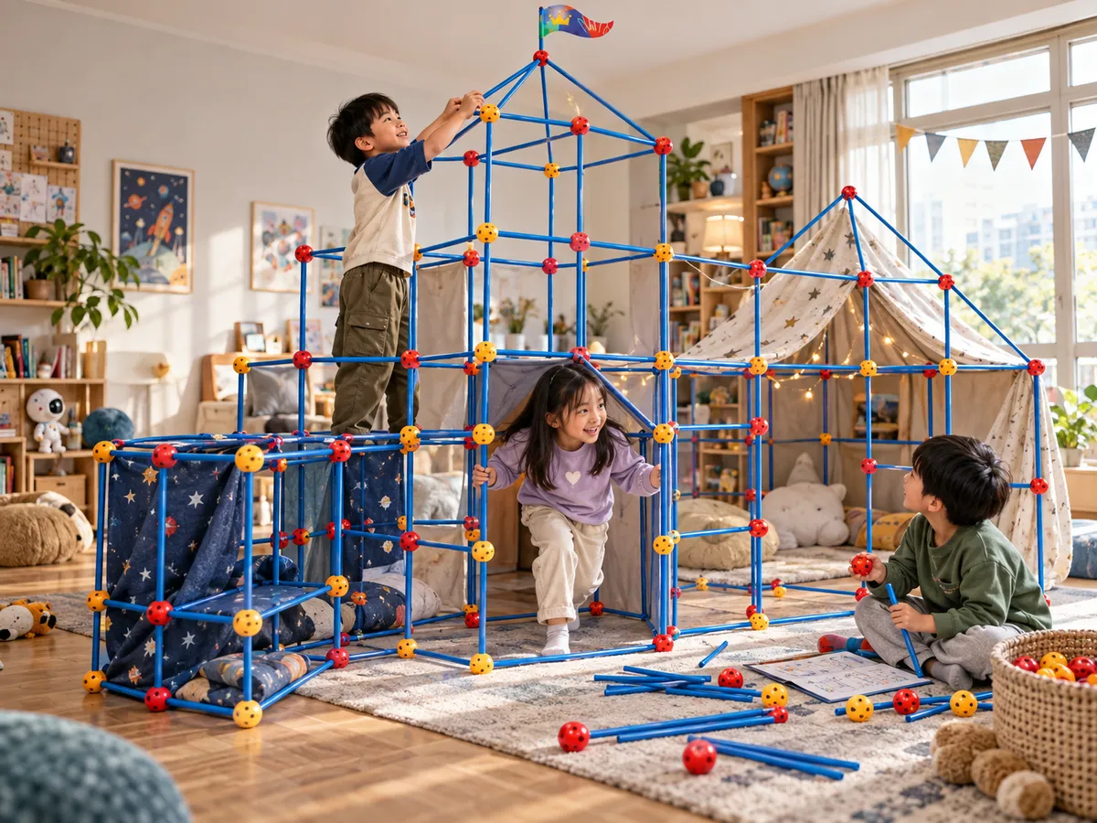 Premium 228-piece fort building kit for larger retail value