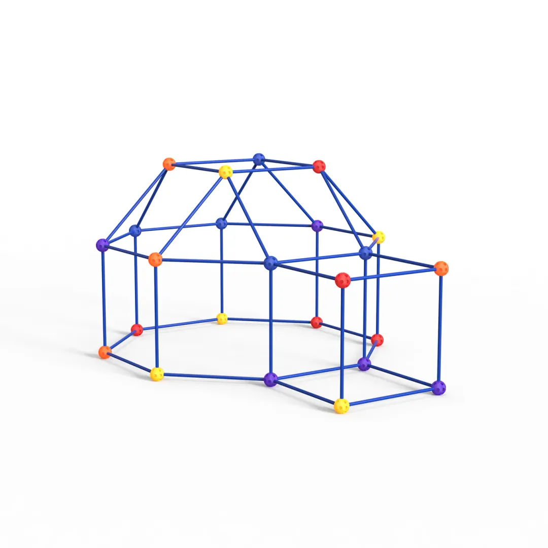 Fort building kit packaging and parts for compliance planning